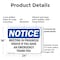 Signmission Meeting In Progress Knock If You Have An, 24 in W x Rectangle, Plastic OS-2PACK-NS-P-1824-L-14197 - alternate 2
